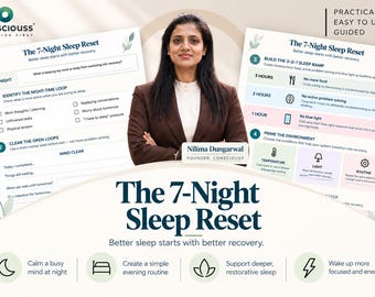 The 7-Night Sleep Reset Guide | Poor sleep / difficulty switching off | Printable Digital Worksheet & Guided Tool