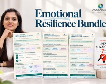 Emotional Resilience Bundle | Mental Pressure, Relationship and Capacity Tools | Leadership and Mindfulness Worksheets