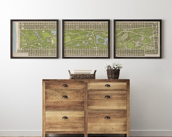 Golden Gate Park Map Art Print, San Francisco Vintage-Style Archival Wall Decor (Unframed)