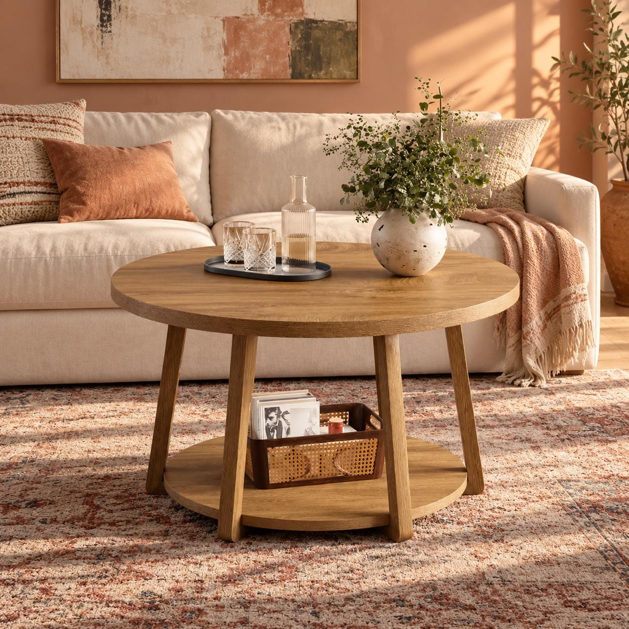 Couchtisch rund stauraum