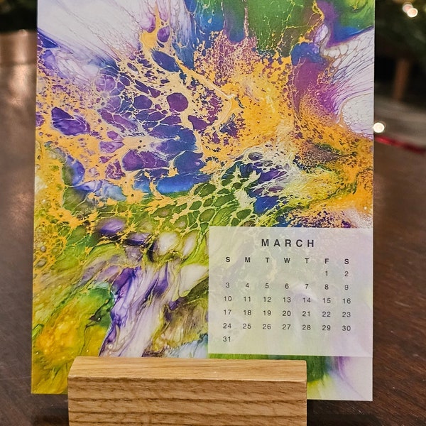 5x7 Easel Calendar