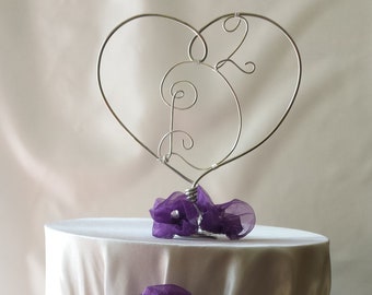 Custom Wire Wrapped Cake Topper - You Choose the Design for Wedding, Anniversary, Birthday, Graduation, Baby Shower
