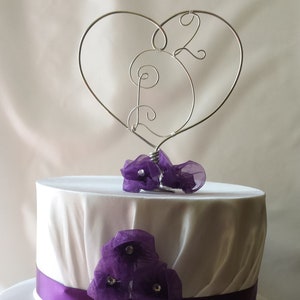 Custom Wire Wrapped Cake Topper - You Choose the Design for Wedding, Anniversary, Birthday, Graduation, Baby Shower