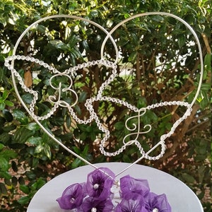 Rustic Cake Topper, Initial Cake Topper, Wire Wedding Decor, Wire Cake Topper, Rustic Wedding Decor, Monogram Cake Topper, Personalized