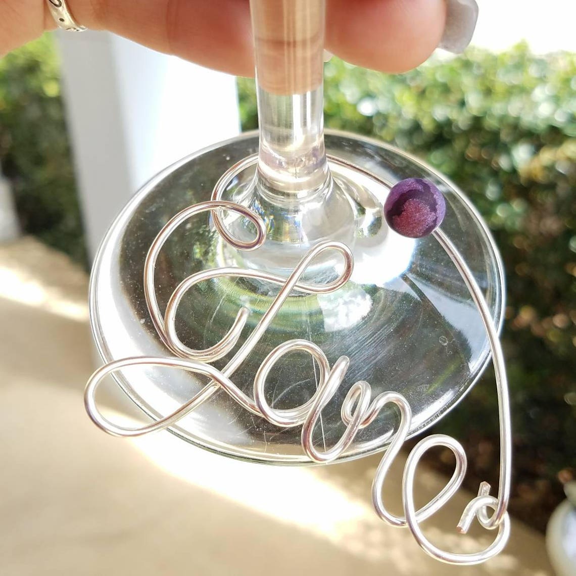 Name Wine Charm Wine Glass Charm Bridesmaids Gift Bridal Etsy Denmark