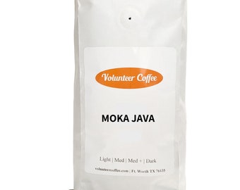 Moka Java Blend, Freshly Roasted Gourmet Coffee, Whole or Ground Bean, 12oz Bag of Coffee, Coffee Lovers Gifts