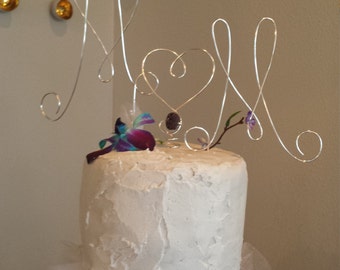 Initial Wedding Cake Topper