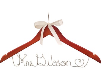 Personalized Bridesmaid Hangers , Wedding Hanger ,Bridesmaid Gift,Name Hanger, Mrs Wedding Hanger, Bridal Shower Gift