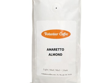 Amaretto Almond Freshly Ground Gourmet Coffee Whole or Ground Coffee 12 oz bag