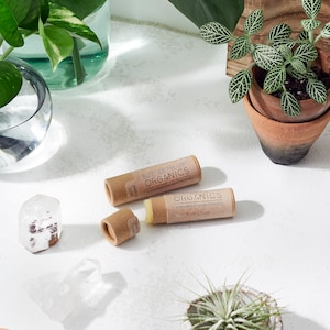 Organic Lip Balm / Organic Skincare / Natual Paperboard Tube / Butter Me Up Organics
