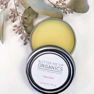 organic Foot Salve / cracked heels / dry feet