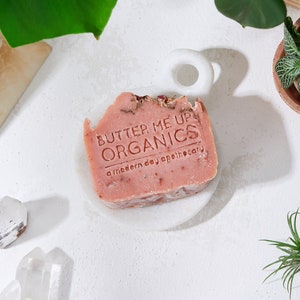 Rose Garden Organic Soap / Artisan Soap / Organic Moisturizing Soap / Pretty Soap / Essential Oil Soap