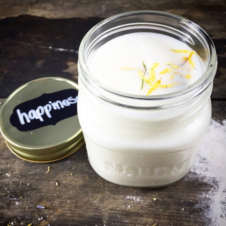 Soy Wax Essential Oil Extra Long Burning Time Mason Jar Candle Etsy