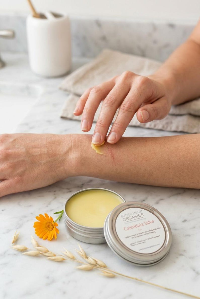 Organic Calendula Salve with Shea Butter image 4
