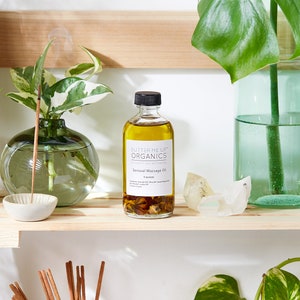 Sensual Massage Oil / Organic Massage Oil with Roses and Rose Absolut