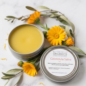 Organic Calendula Salve with Shea Butter image 2