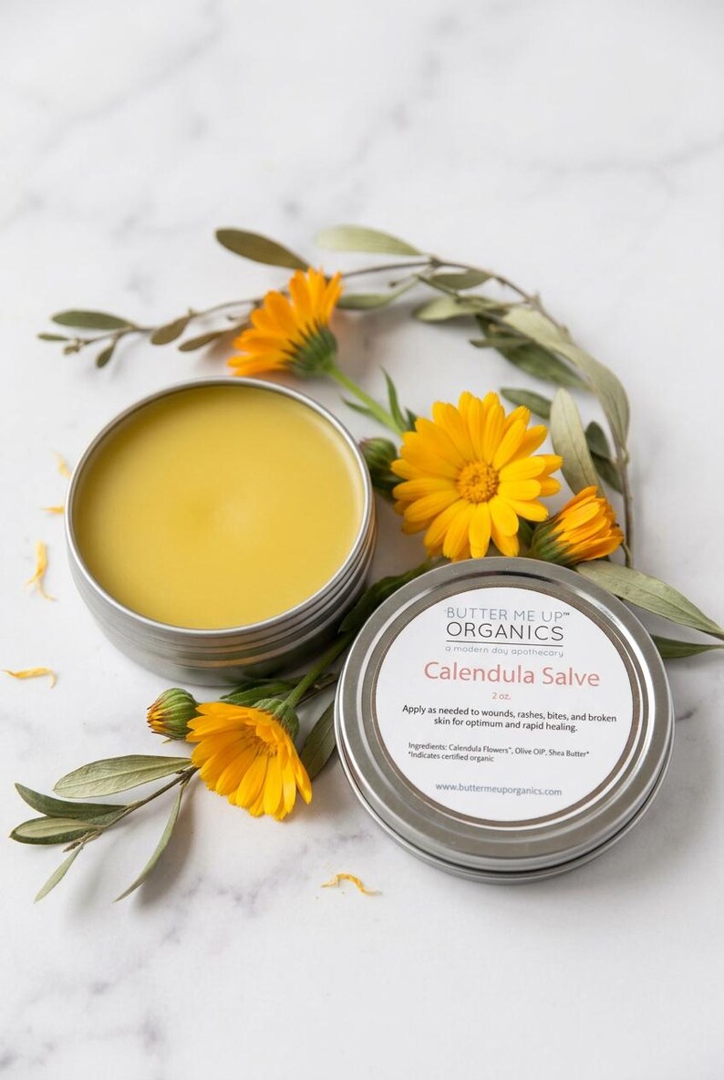 Organic Calendula Salve with Shea Butter image 2