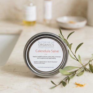 Organic Calendula Salve with Shea Butter image 1