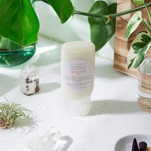 2 oz. Squeeze Natural Organic Sunscreen / Safe Sunscreen / Non-Nano Zinc Oxide Sunscreen / Butter Me Up Organics