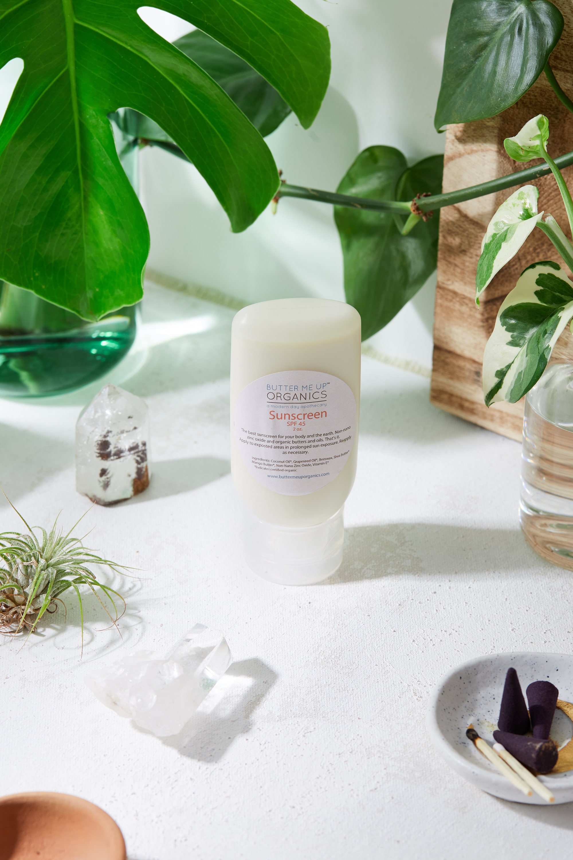 2 oz. Knijp natuurlijke organische zonnebrandcrème / Veilige zonnebrandcrème / Niet-nano-zinkoxide zonnebrandcrème / Butter Me Up Organics