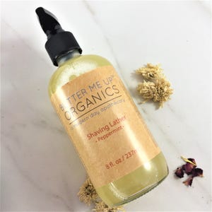 Natural Shaving Lather / Shaving Cream / Shaving Lotion /  Butter Me Up Organics