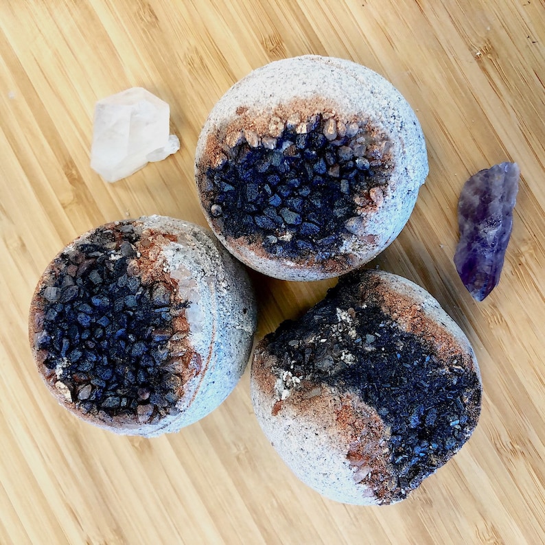 Organic Geode Bath Bombs / Geode / Organic Bath Fizzie image 2