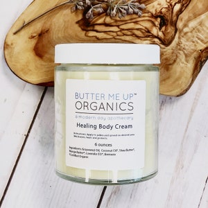 Healing Body Cream / Organic Body Lotion / Winter Skin / Dry Skin / Deep Moisturizer image 8