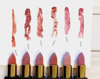 Organic Lipstick / Mineral Lipstick  / Organic Makeup / Butter Me Up Organics