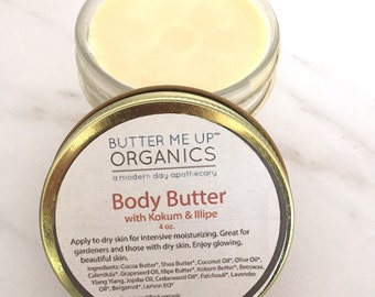 Organic Body Butter / Gardener's Hands / Gardner's Therapy / Elbow Lotion / Heel Lotion / Dry Skin / Dry Hands / Foot Lotion / Hydrating