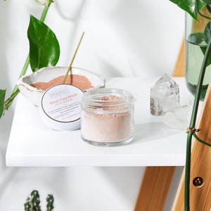 Rose Clay Mask / Pink Clay Mask / Sensitive Skin / Natural Clay Mask / Organic Skincare / Natural Skincare Products / Clear Skin