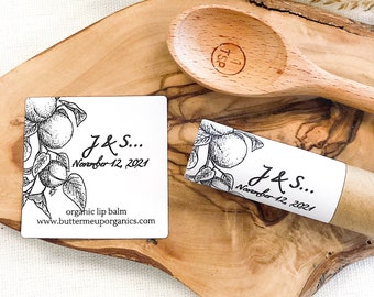 Sustainable Wedding Favors / Organic Lip Balm / Paperboard Tube / Eco Friendly Wedding / Wedding Favors / Organic Wedding Favors