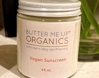 VEGAN Sunscreen / SPF 45 / Eco Friendly Sun Protection / Mineral Sunscreen / Cruelty Free / Non-toxic sunblock / Coral Reef Safe