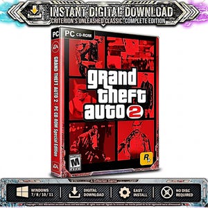 GTA 2 - Grand Theft Auto 2, gioco per PC Windows offline (download digitale), classico retrò, azione, crimine, arcade con visuale dall'alto