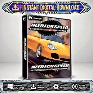Need for Speed: Porsche Unleashed 2000, PC Game Windows, Classic Retro Sports Car Racing Simulator, Full Offline (Digital Download)