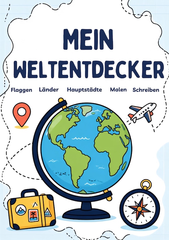 Europa Länder & Hauptstädte Arbeitsblätter für Kinder | Flaggen Geografie Lernheft | 46 Länder | PDF zum Ausdrucken