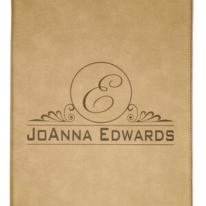 Personalized Leatherette Portfolio with Notepad  - You choose color and design!