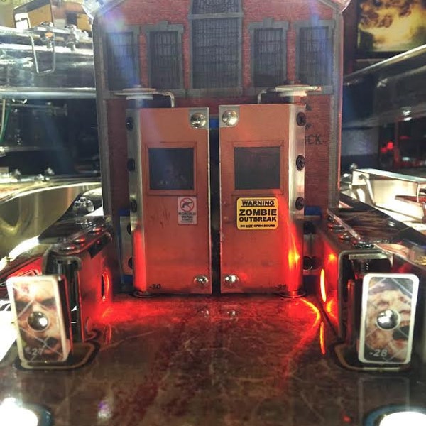 Zombie Outbreak Sign MOD for Stern's The Walking Dead pinball machine - BRAND NEW