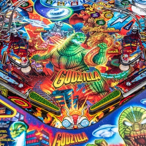 Mody flippera dla gadów łusek dla automatu do gry w pinball Godzilla (zestaw 3 sztuk)