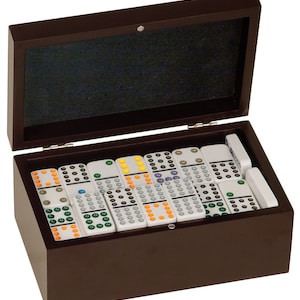 Personalized Dominoes Set Includes 92 Dominoes image 1