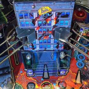 Godzilla Pinball Building Airball Protector MOD (fits all models)