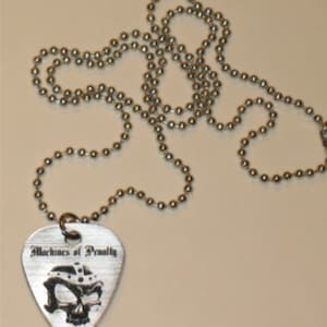 Grabado personalizado - Collar de púas de guitarra personalizado