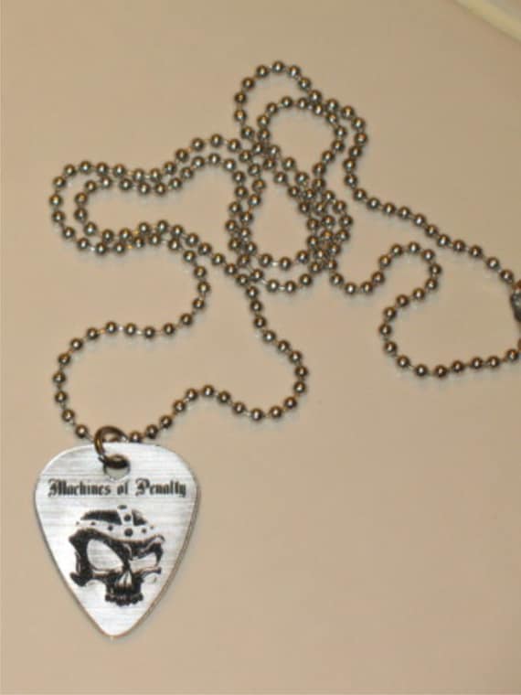 Custom guitar pick necklace online