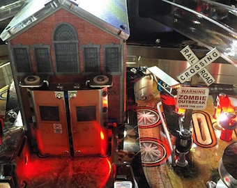 Railroad Crossing MOD para la máquina de pinball The Walking Dead de Stern - 4 variaciones disponibles - USTED ELIGE diseño / signo
