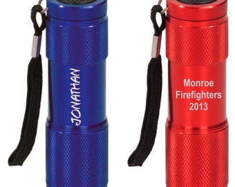 Engraved Personalized 3.5" LED Flashlight - Your Choice of Color and Design