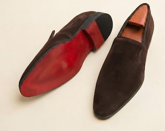 Dark Brown Leather Loafers : Handmade Classic Men’s Formal Style