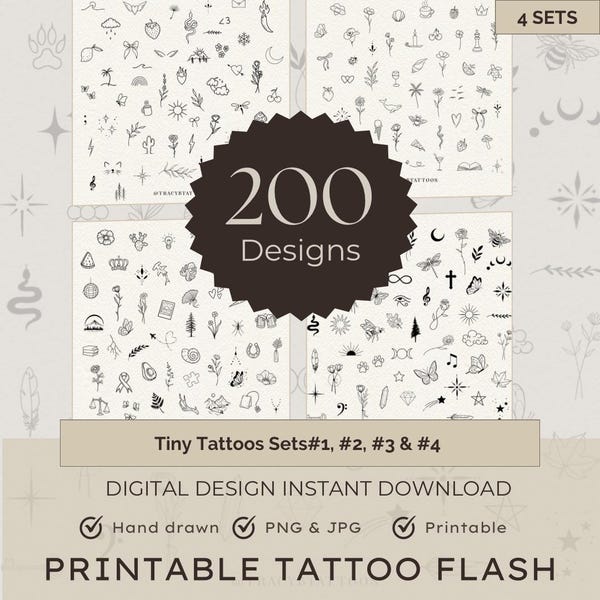 Tattoo Flash Sheet - Etsy