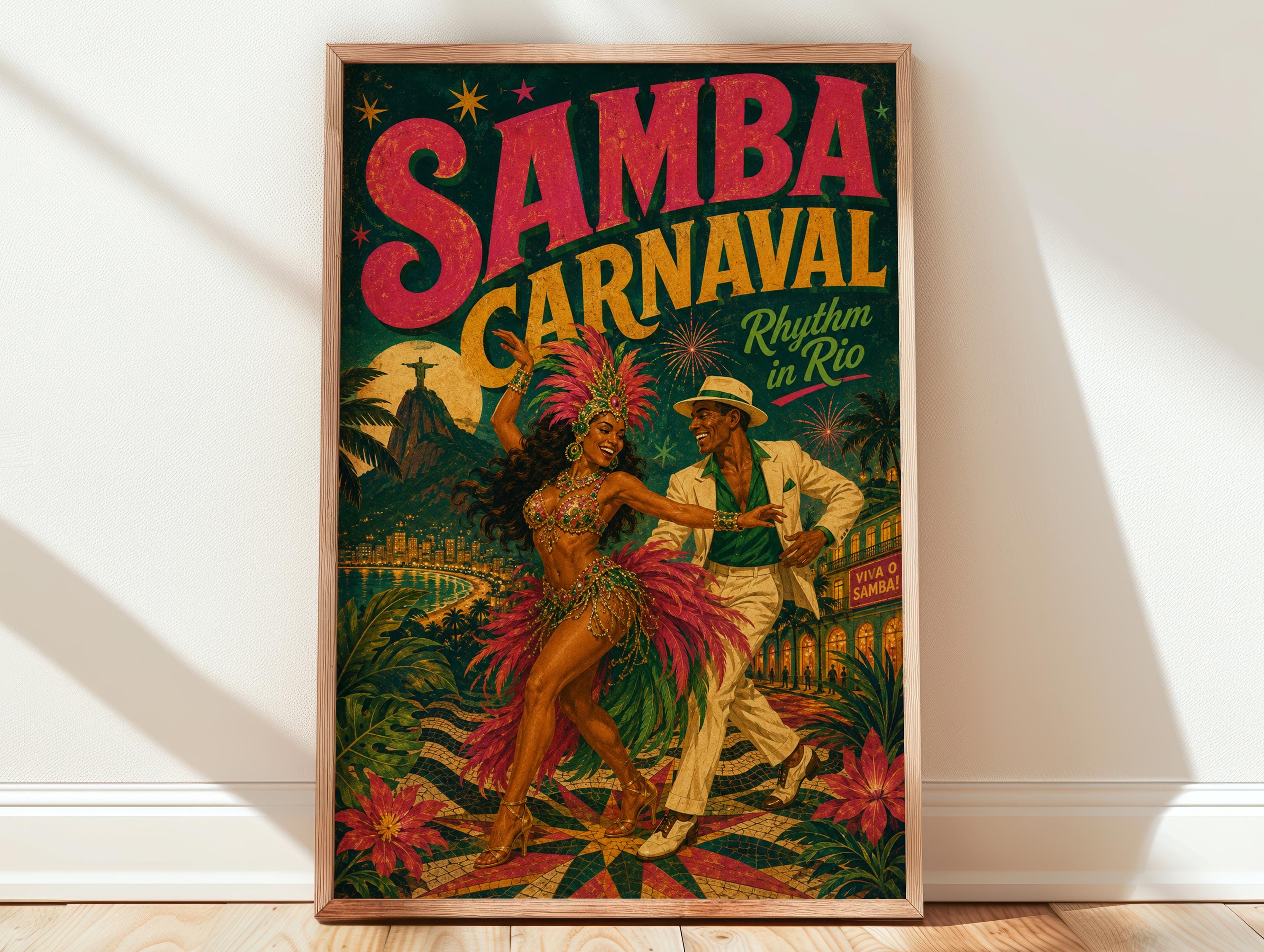 Rio Brazilian Carnival Poster - Etsy