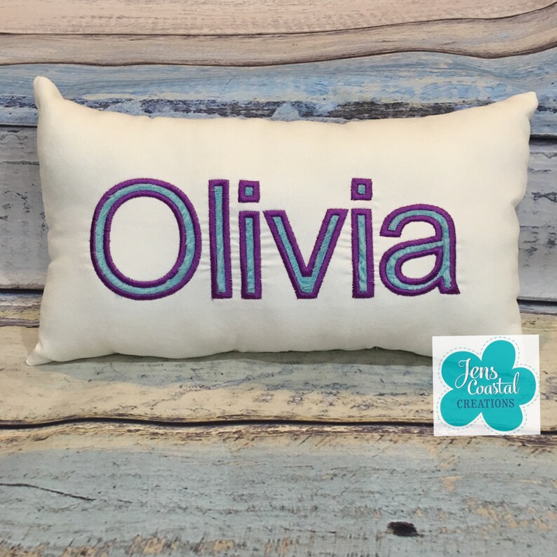Custom Name Pillow/Faux Suede Name Pillow/Throw Etsy