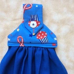 Hangende Keukenhanddoek Cupcakes Patriottisch