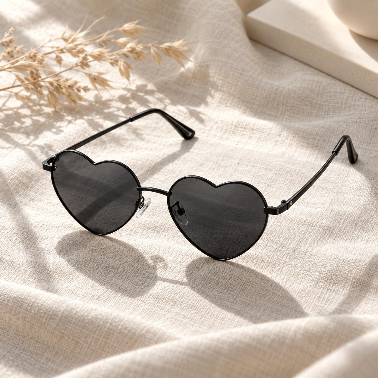 Y2k Heart Sunglasses - Etsy